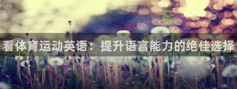 yy易游官网下载娱乐:看体育运动英语:提升语言能力的绝佳选择