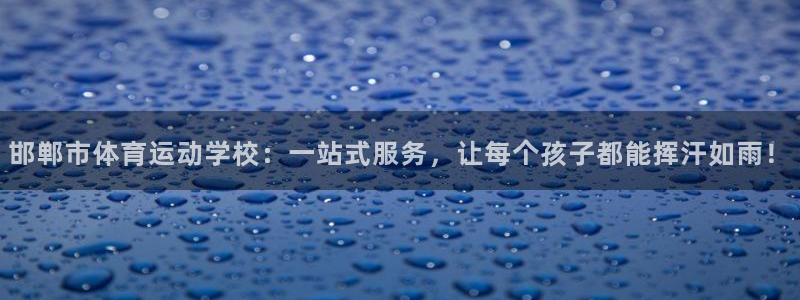 yy易游官方正版app集团logo:邯郸市体育运动学校:一站